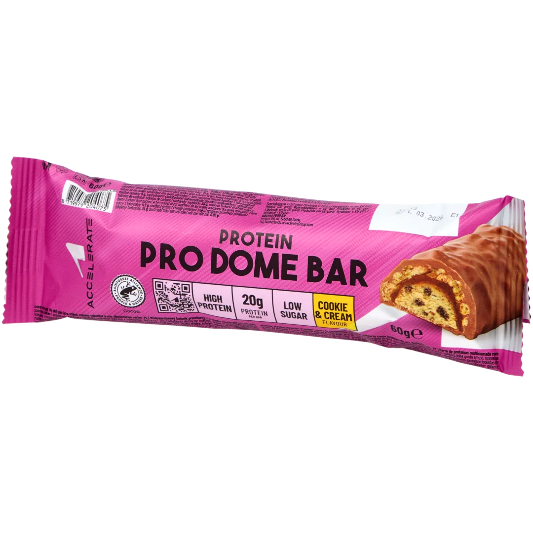 Barretta proteica Accelerate Cookie & Cream 1