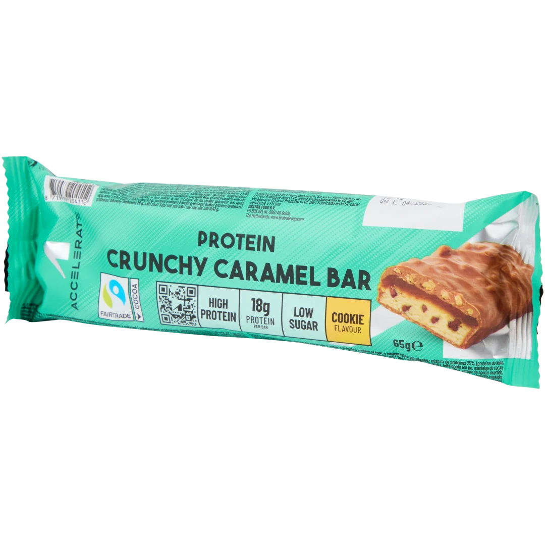 Accelerate proteïnereep Crunchy Caramel 1