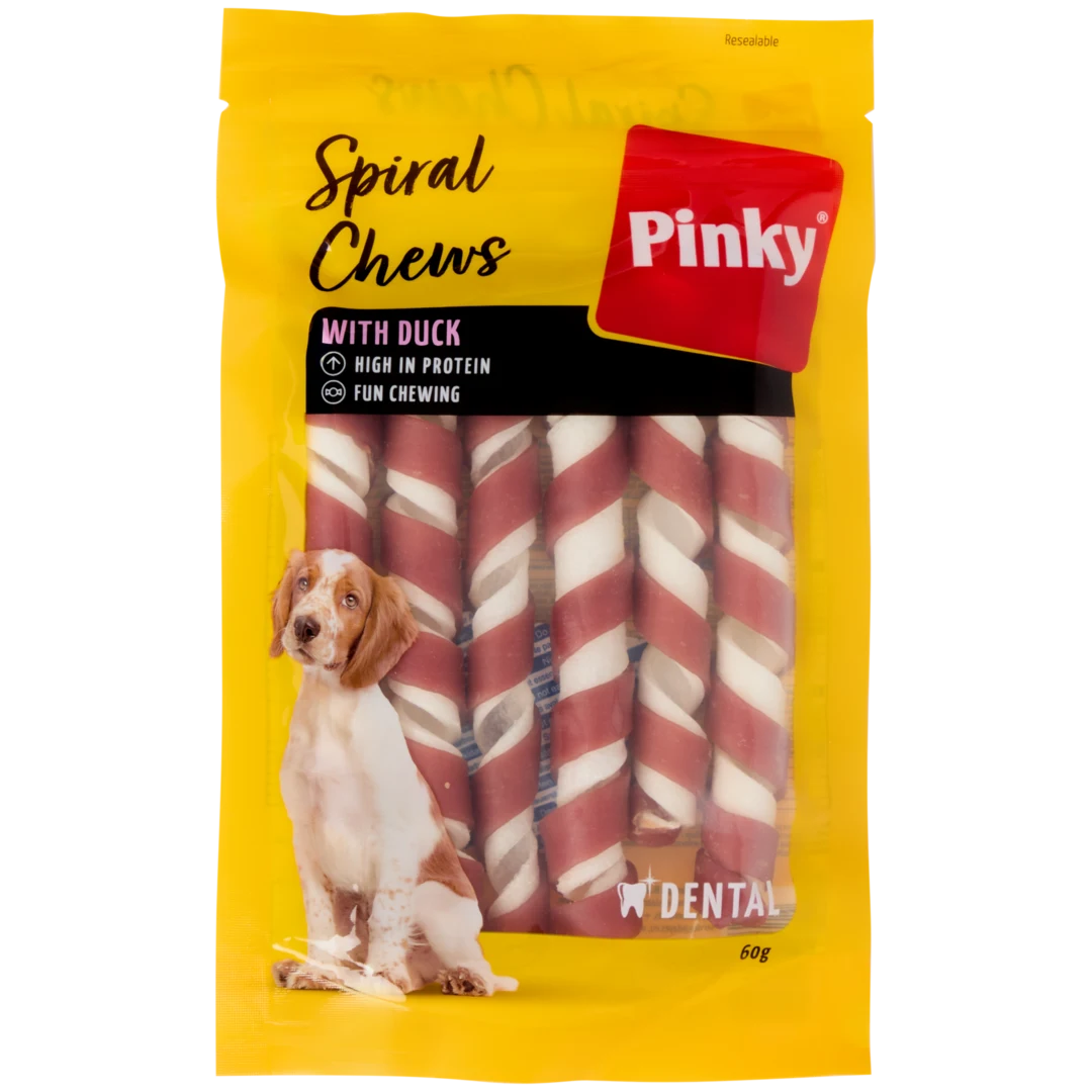 Friandises pour chien Pinky Spiral Chews Canard 1