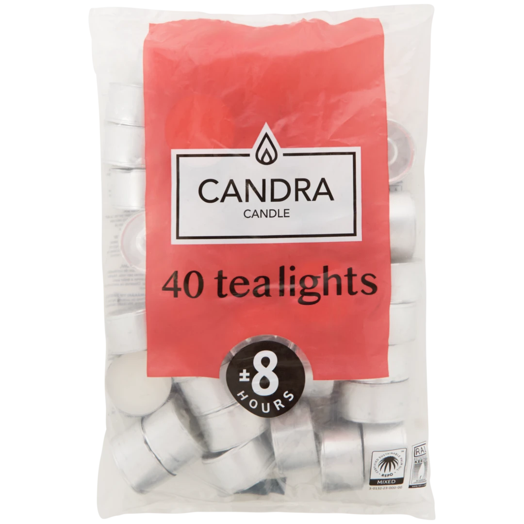 Candra Teelichter Weiß 2