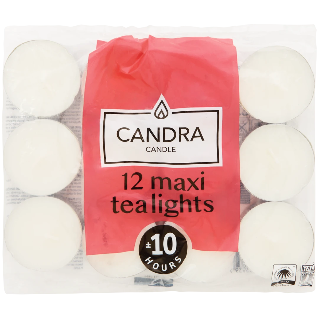 Bougies chauffe-plats XL Candra Blanc 2