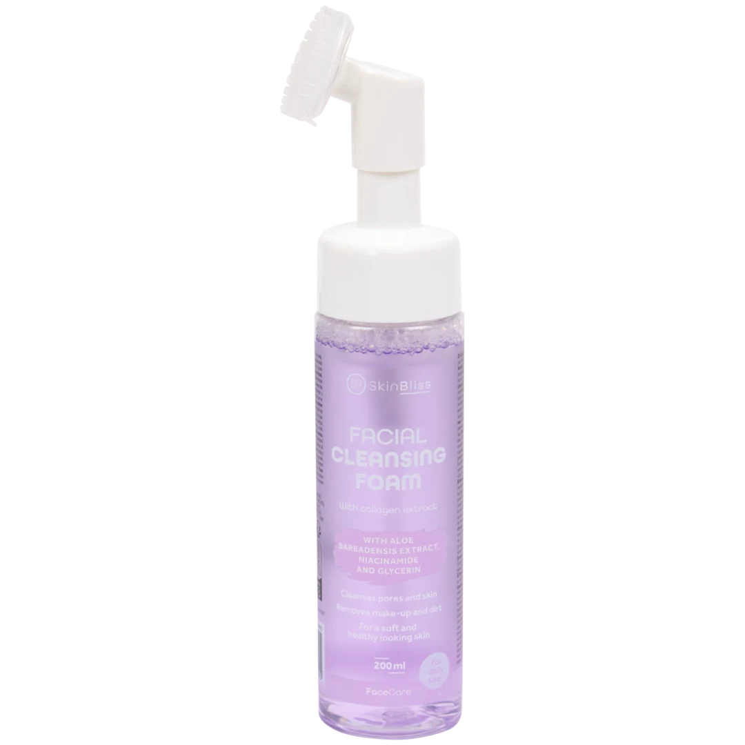 Mousse nettoyante visage avec brosse Skin Bliss 1