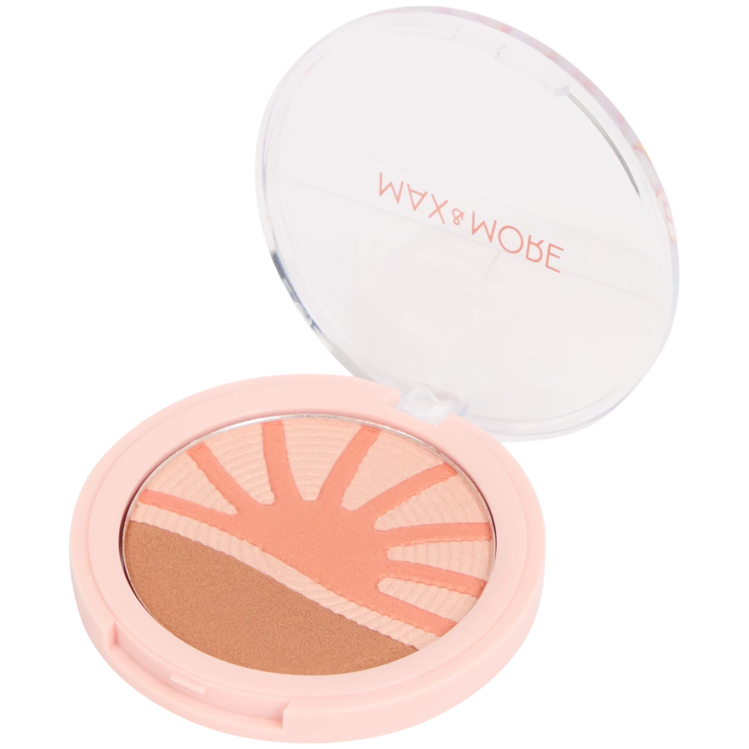 Bronzer, rozjasňovač a lícenka Max & More 2