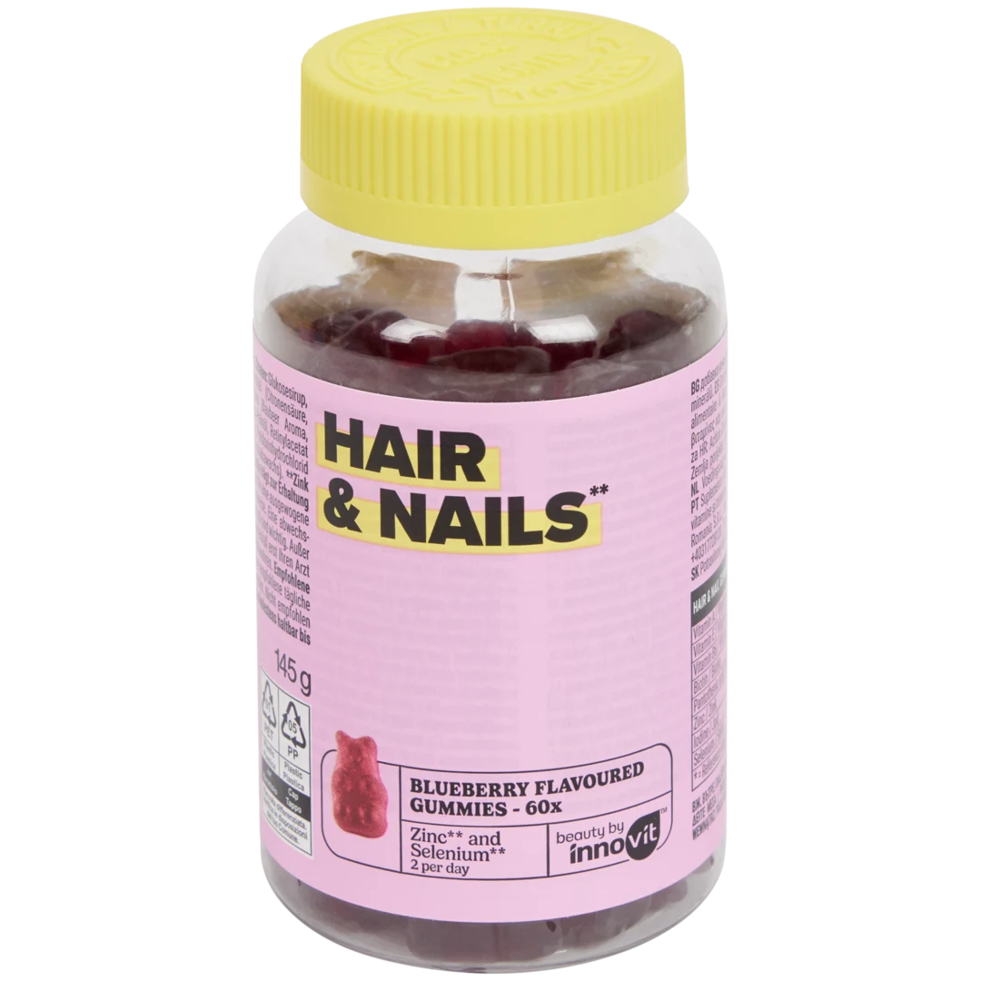 Hair & Nail Gummies Innovit Blueberry 1