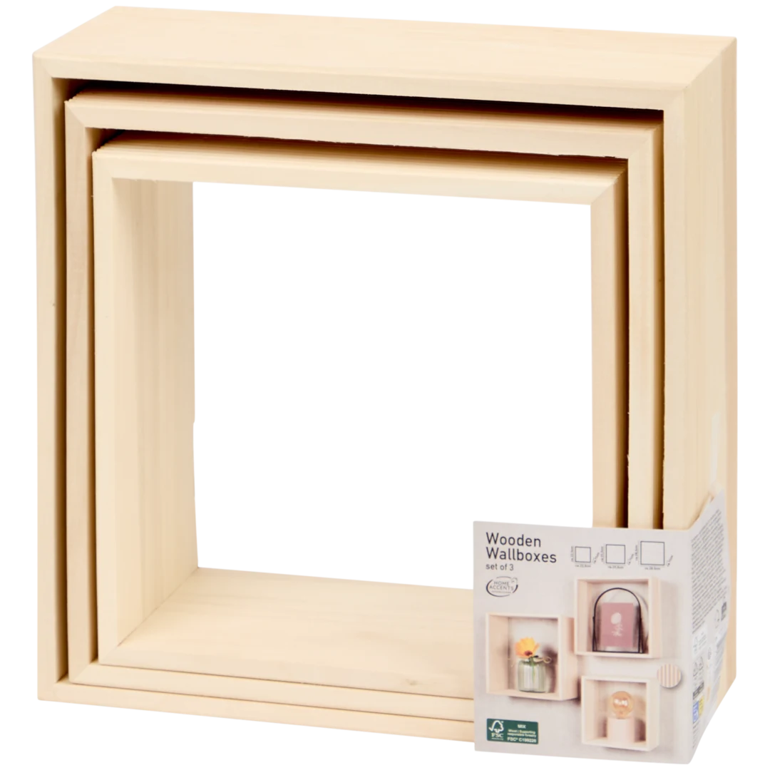 Módulos de parede em madeira Home Accents 4
