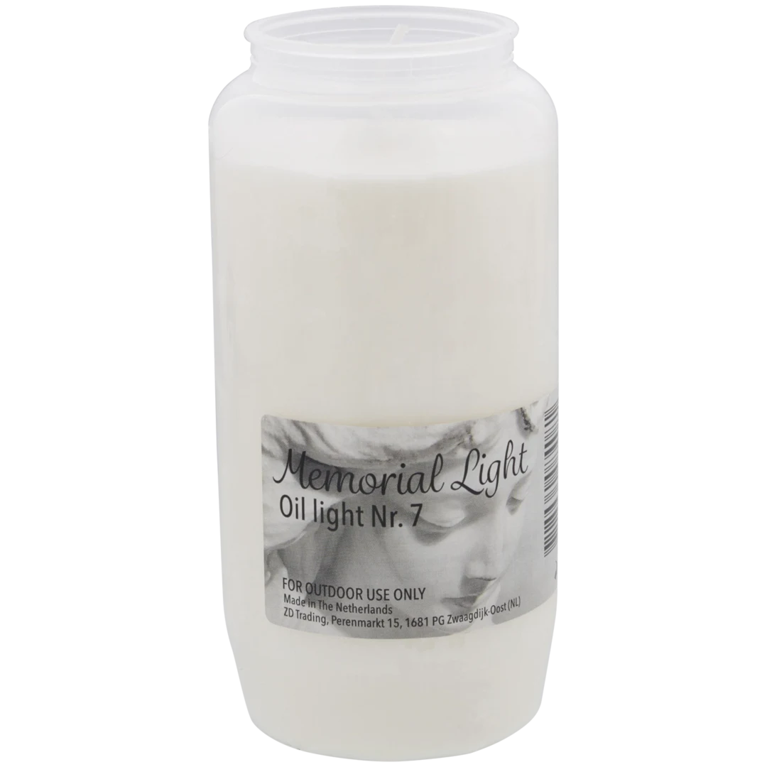 Bougie funéraire blanche 1