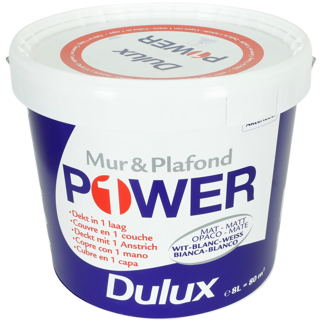 Peinture murale Dulux Power Blanc mat 1