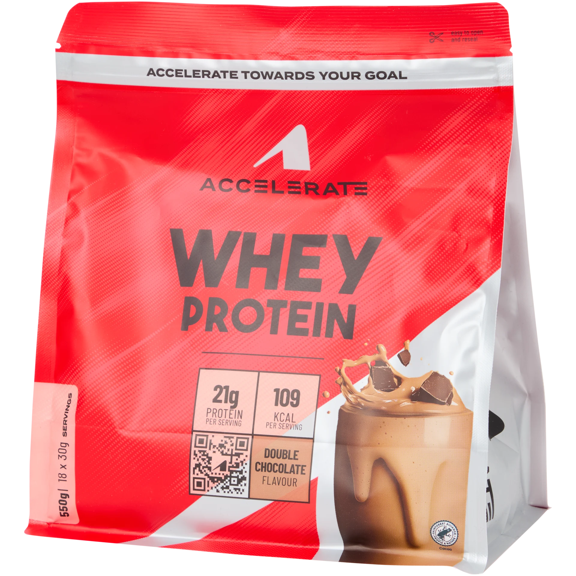 Accelerate Whey Proteinpulver Double Chocolate