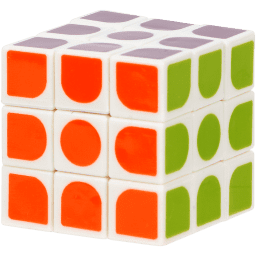 Magische puzzelkubus - glimmend/glitter