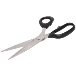 Forbici Da Sartoria In Acciaio Inox – Manico Nero, Lame Affilate, 25,4 Cm E 20,3 Cm, Per Tessuti E Pelle