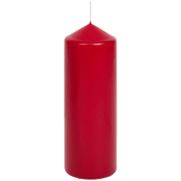 Stumpenkerze Rot – 7 x 7 x 20 cm