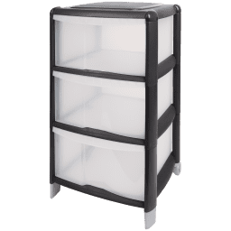 Cassettiera Tontarelli Arianna 4 Cassetti Azzurra – Plastica Resistente Per Casa E Ufficio – Linea World Collection