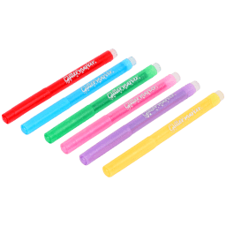 Pennarelli In Fibra Glitterata Stylex - Set 6 Colori Con Effetto Brillantato, Lavabili, Per Bambini