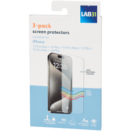 Lab31 screenprotectors – 3-pack, Apple | Action NL