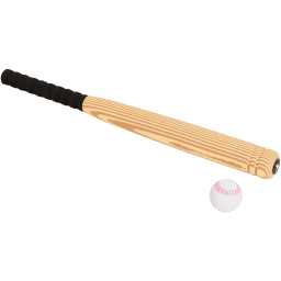 Honkbalknuppel met bal | Action NL