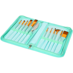 Kwastenset – 13-delig - Roze