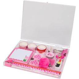 Demi en Denise: Schrijfwarenset – 20-delig PAARS