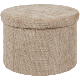 Hocker mit Stauraum – Ø 55 x 55 x 55 x 38 cm