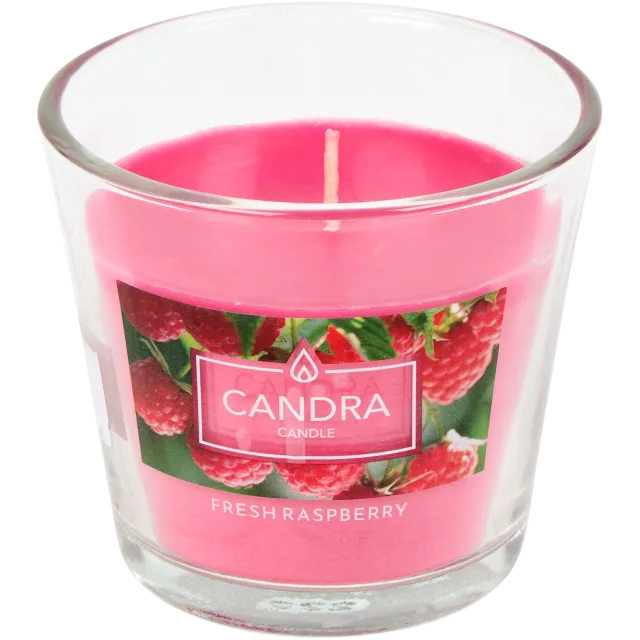 Vela aromática em copo de vidro Candra