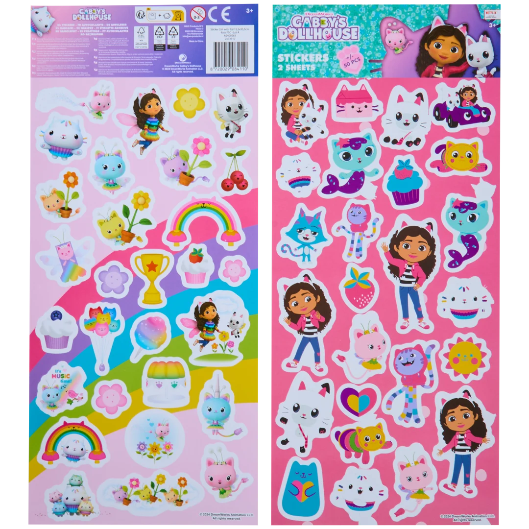 Folhas de autocolantes