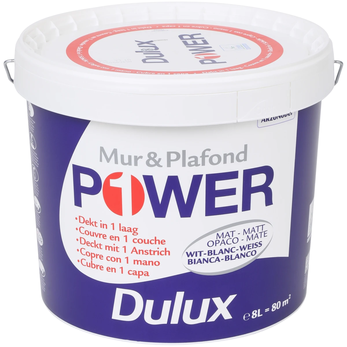 Peinture murale Dulux Power Blanc mat