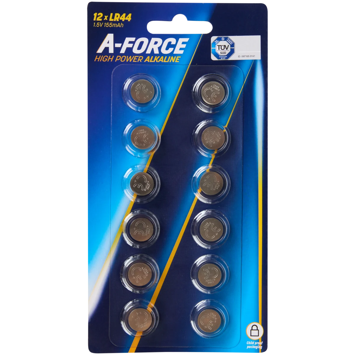 Piles boutons A-Force LR44